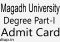 Magadh University Part 1 Admit Card 2024