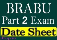 BRABU Part 2 Exam Date 2023