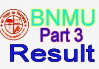 BNMU Part 3 Result 2019-22