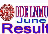 DDE LNMU Result June 2022