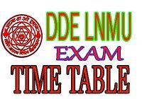 LNMU Distance Education Exam Date 2020