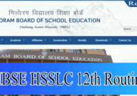 MBSE HSSLC 12th Exam Routine 2022