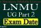 LNMU Part 2 Exam Date 2023