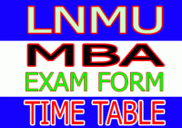 LNMU MBA Exam Date 2022