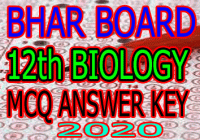 Bihar 12th Biology Answer Key 2020