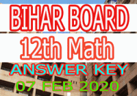 Bihar-Math-Answer-Key