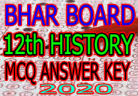Bihar Board 12th Political Science Answer Key 2020