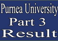 Purnea University Part 3 Result 2022