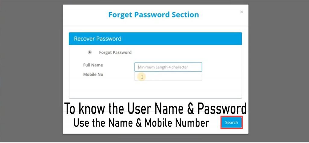 LNMU PG Portal User Name Password Recover