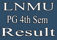 LNMU PG 4th Semester Result 2023