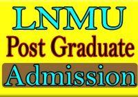 LNMU PG Admission Date 2024
