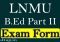 LNMU B.Ed Part 2 Exam Form 2024