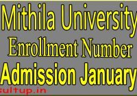 LNMU Admission Roll Number January 2020