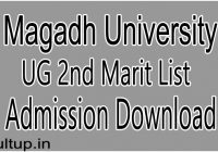 MAgadh University Graduation 2nd Merit List 2020