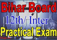 Bihar Board 12th Practical Exam Date 2023