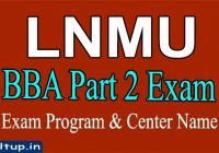 LNMU BBA Part 2 Exam 2020