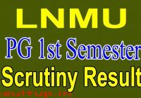 LNMU PG 1st Semester Result 2020
