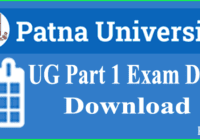 Patna University Part 1 Exam Date 2023