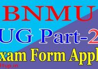 BNMU Part 2 Form Date 2022