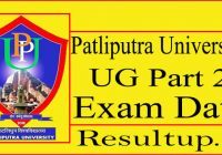 Patliputra University Part 2 Exam Date 2023