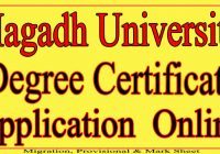 Magadh University Certificate