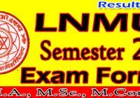 LNMU PG 2nd Semester Exam Form 2023