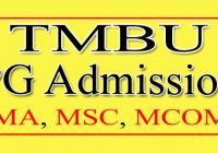 TMBU PG Admission Date 2023