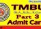 TMBU Part 3 Admit Card 2023