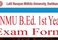 LNMU BEd Part 1 Exam Form 2022