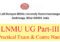 LNMU UG Part 3 Practical Exam Date 2021-24