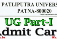Patliputra University Part 1 Admit Card 2023