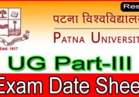 Patna University Part 3 Exam Date 2021