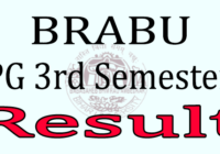 BRABU PG 3rd Semester Result 2024