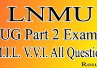 LNMU Part 2 MIL Hindi Important Question 2021