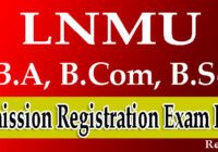 LNMU Part 1 Admission Registration Exam Form 2022