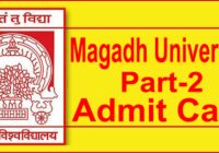 Magadh University Part 2 Admit Card 2022