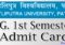 Patliputra University PG 1st Semester Admit Card 2023
