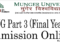 Munger University Part 3 Admission 2024