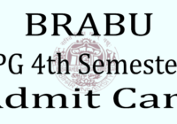BRABU PG 4th Semester Admit Card 2023