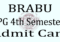 BRABU PG 4th Semester Admit Card 2023