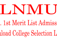 LNMU PG Admission 1st Merit List 2023