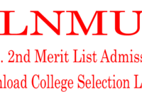 LNMU PG 2nd Merit List 2023-Admission