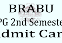 BRABU PG 2nd Semester Admit Card 2023