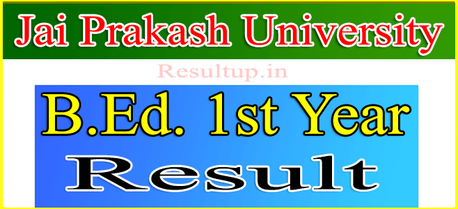 JP University BEd First Year Result