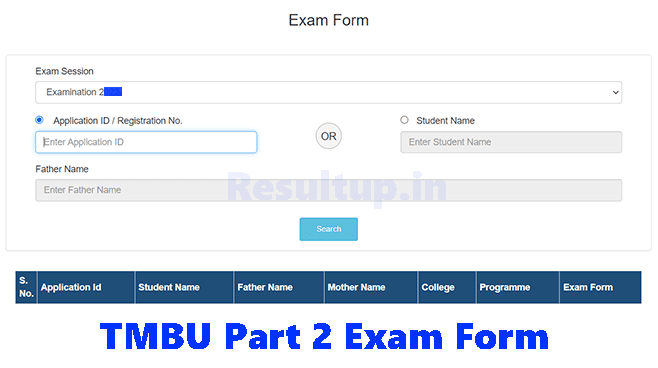 TMBU PArt 02 Exam Form 2023