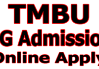 TMBU UG Admission Apply 2023