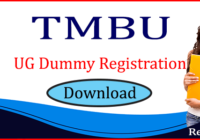 TMBU UG Dummy Registration Slip 2023 Session 2022-25
