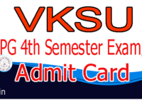 VKSU PG 4th Semester Admit Card 2022