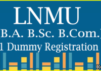 LNMU UG Dummy Registration Card 2023