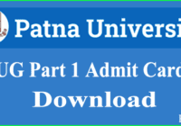 Patna University Part 1 Admit Card 2023